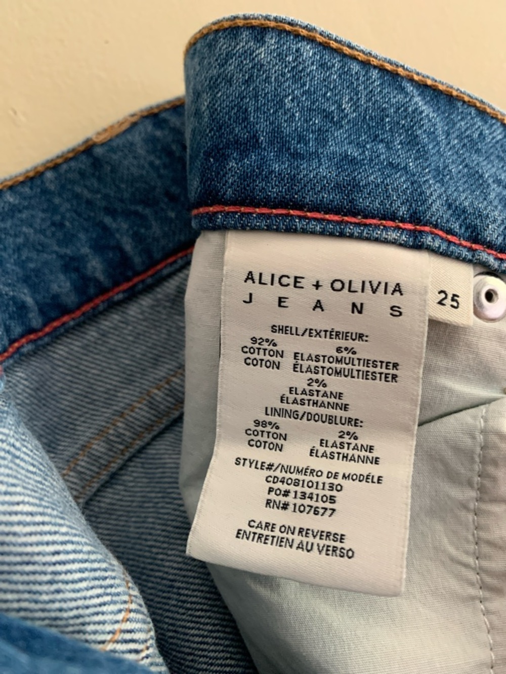 ALICE+OLIVIA Weezy High-Rise Wide Leg Jeans in Avery Blue - Picture 12 of 12